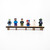 Minifig Stand Antique Pine for 6 Minifigures