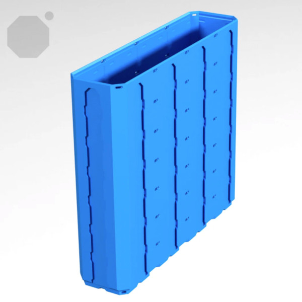 Multiboard 1x4x3.5 LU - Topped Rail - Multibin Shell