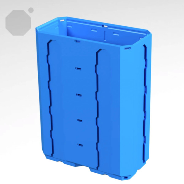 Multiboard 2x1x2.5 LU - Topped Rail - Multibin Shell