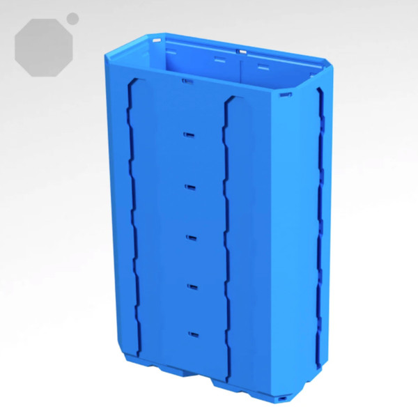 Multiboard 2x1x3 LU - Topped Rail - Multibin Shell