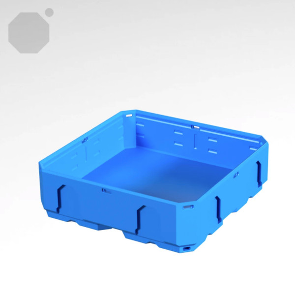 Multiboard 2x2x0.5 LU - Topped Rail - Multibin Shell