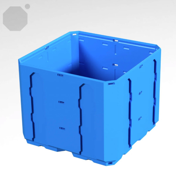 Multiboard 2x2x1.5 LU - Topped Rail - Multibin Shell