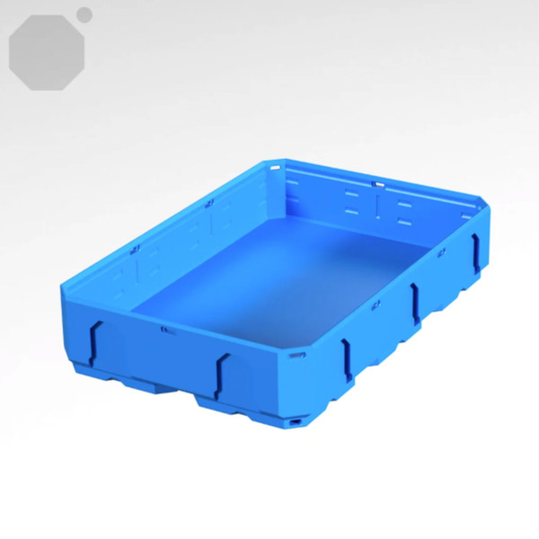 Multiboard 2x3x0.5 LU - Topped Rail - Multibin Shell