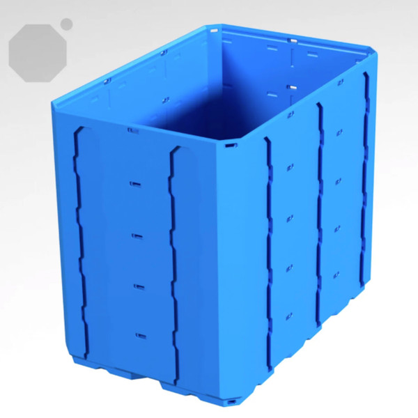 Multiboard 2x3x2.5 LU - Topped Rail - Multibin Shell