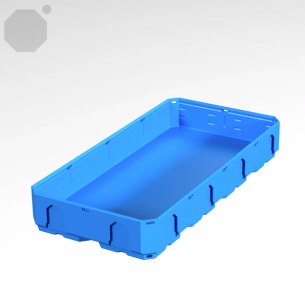 Multiboard 2x4x0.5 LU - Topped Rail - Multibin Shell