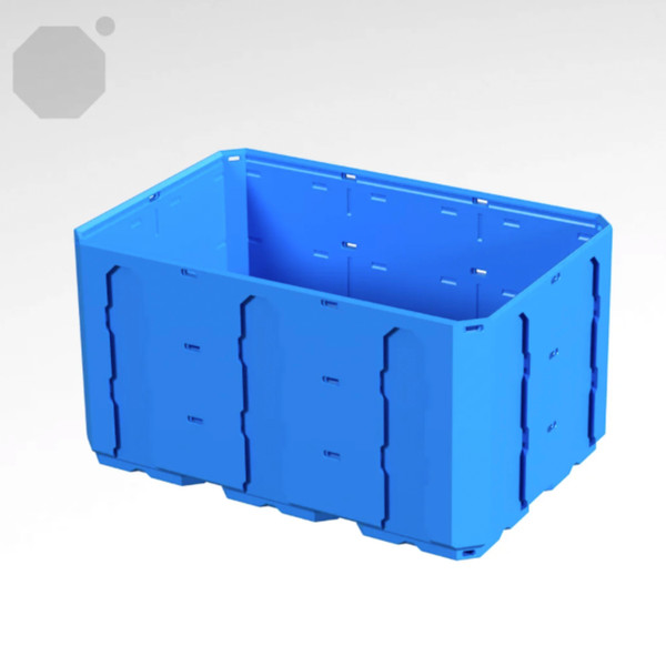 Multiboard 3x2x1.5 CU - Topped Multipoint Rail - Multibin Shell