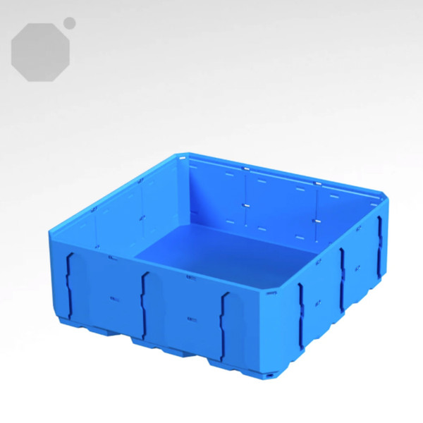 Multiboard 3x3x1 LU - Topped Rail - Multibin Shell