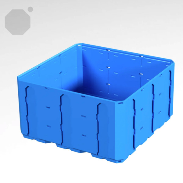 Multiboard 3x3x1.5 LU - Topped Rail - Multibin Shell