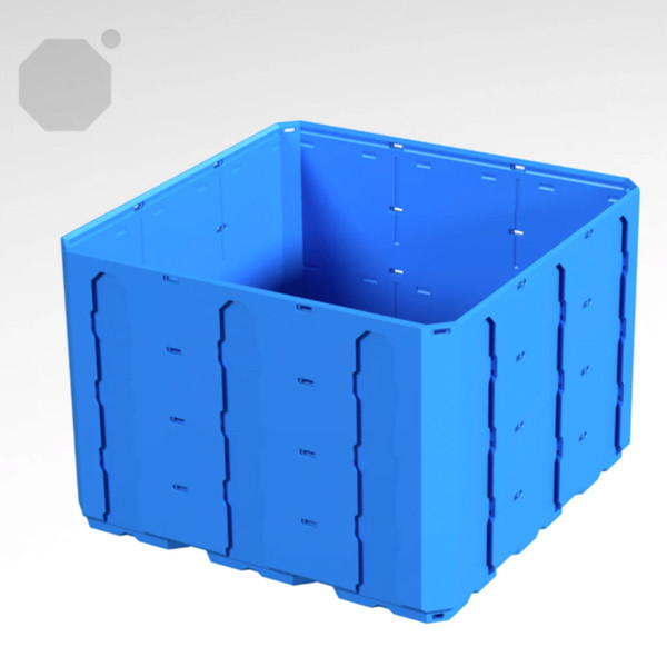 Multiboard 3x3x2 LU - Topped Rail - Multibin Shell