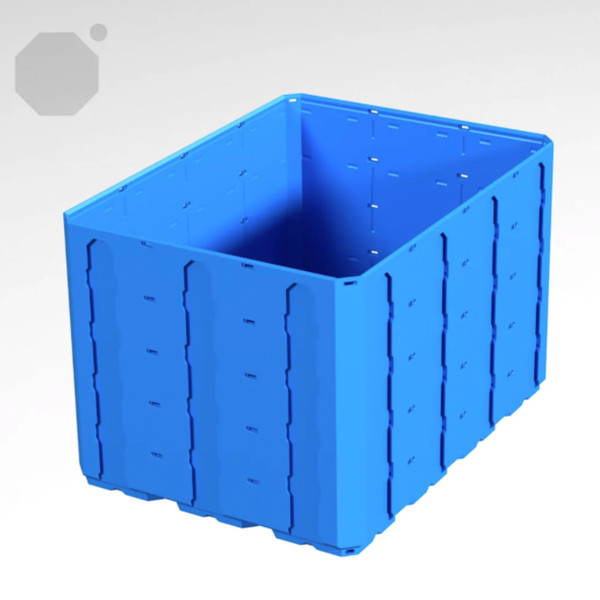 Multiboard 3x4x2.5 LU - Topped Rail - Multibin Shell