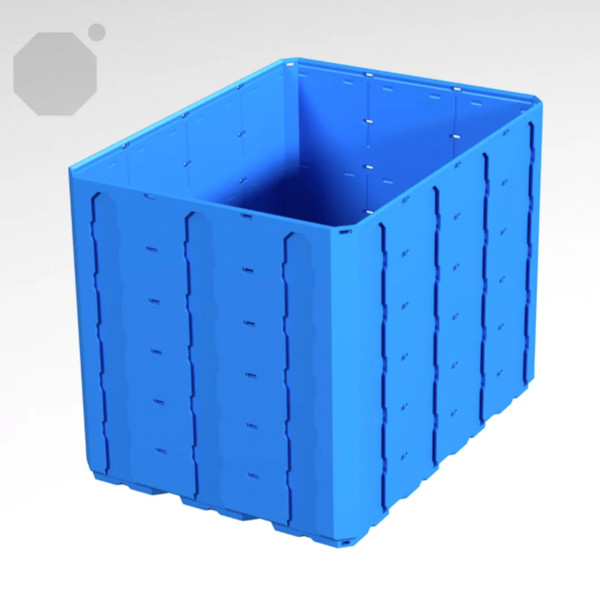 Multiboard 3x4x3 LU - Topped Rail - Multibin Shell