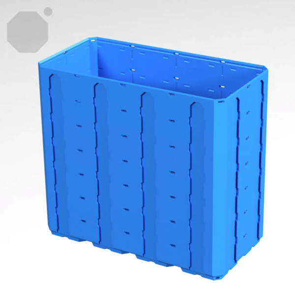 Multiboard 4x2x3.5 LU - Topped Rail - Multibin Shell