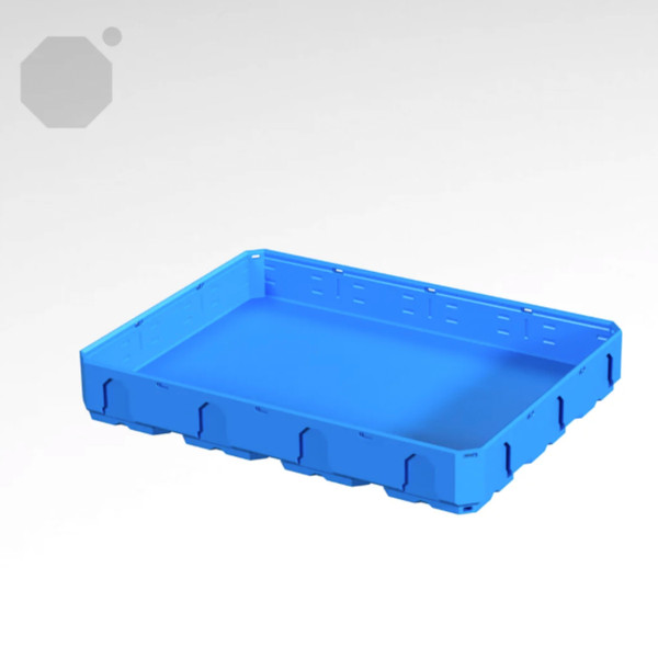 Multiboard 4x3x0.5 LU - Topped Rail - Multibin Shell