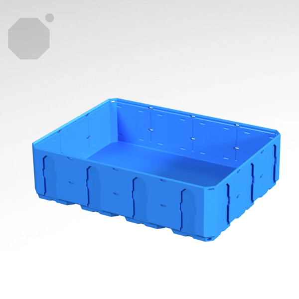 Multiboard 4x3x1 LU - Topped Rail - Multibin Shell