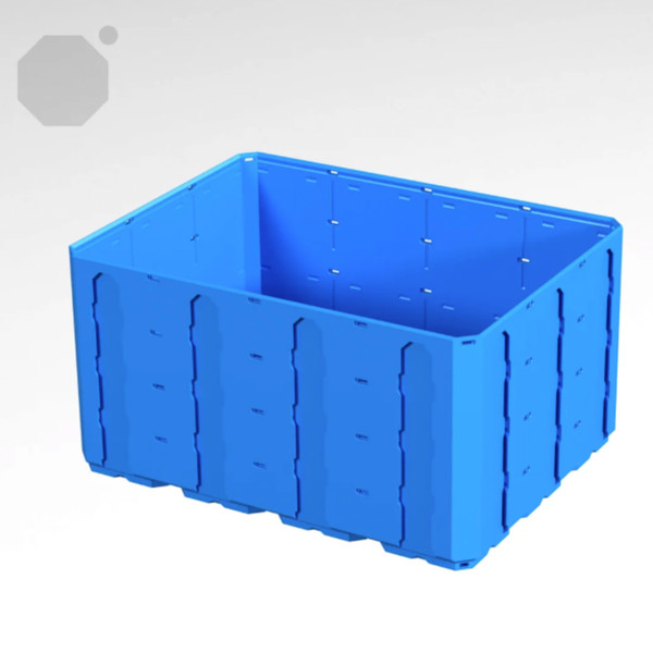 Multiboard 4x3x2 LU - Topped Rail - Multibin Shell