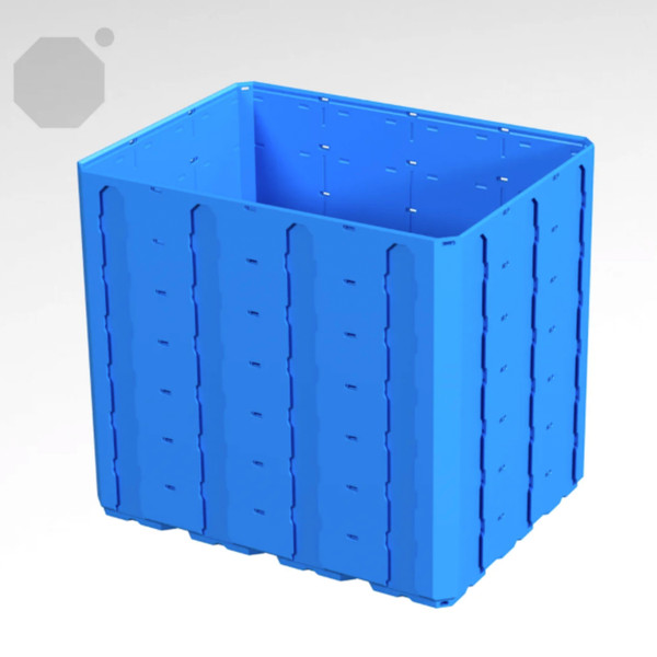 Multiboard 4x3x3.5 LU - Topped Rail - Multibin Shell