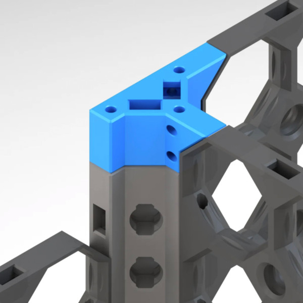 T - Front & Right Side End Cap - Multiboard Beam