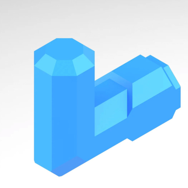 Multiboard 25x17.5 mm - Hook (Bolt-Locked Insert)