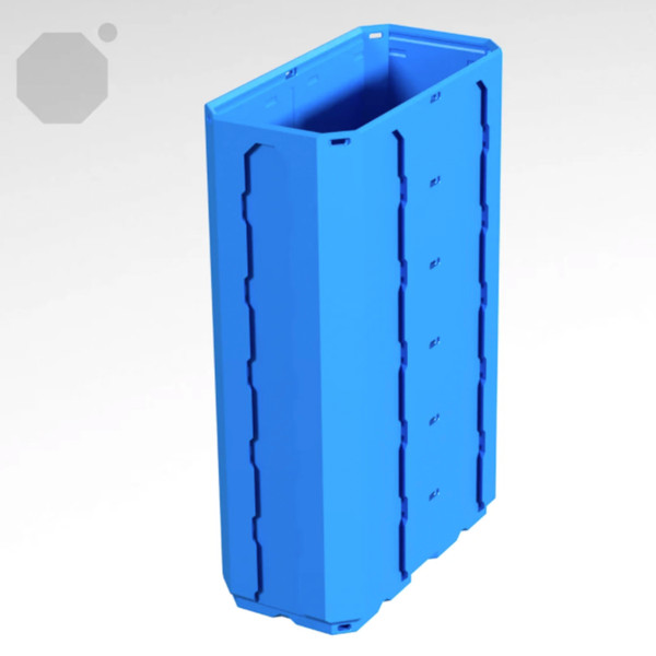 Multiboard 1x2x3 LU - Topped Rail - Multibin Shell