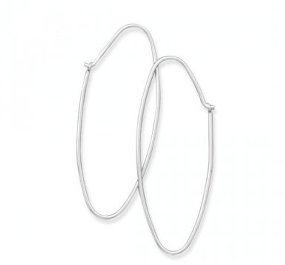 Thin Wire Hoop Earrings