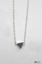 Tiny Silver Triangle Necklace