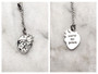 you're my person human heart necklace