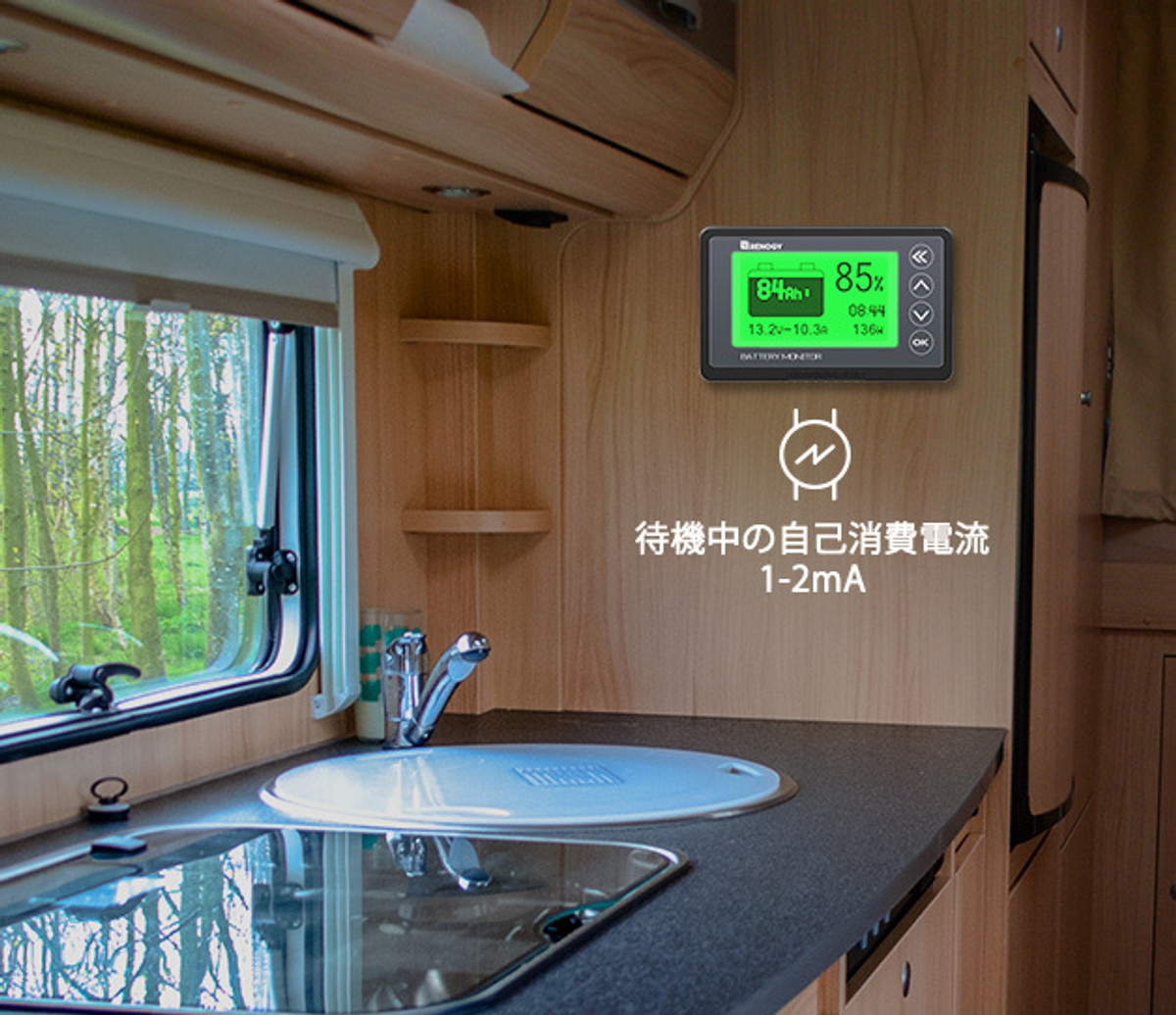 Amazon.co.jp: Renogy バッテリーモニター 電圧計&電流計