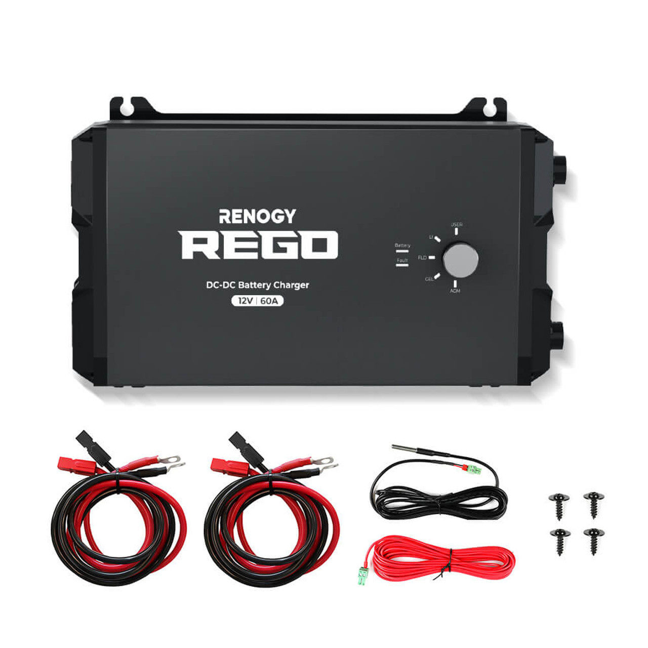 RENOGY REGOシリーズ 走行充電器 12V 60A Bluetooth内臓 急速安定充電 ...