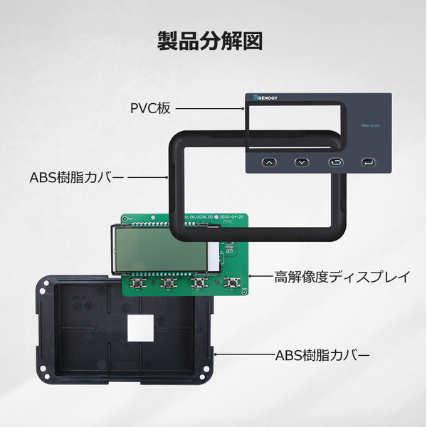 MPPT走行充電器専用液晶モニター