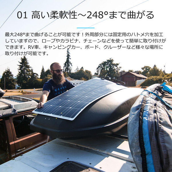 フレキシブルソーラーパネル 175W【G2モデル】 | RENOGY JAPAN ...