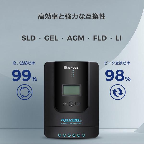 100Wソーラーパネル+20A MPPTチャージコントローラー セット RENOGY JAPANオンラインショップ