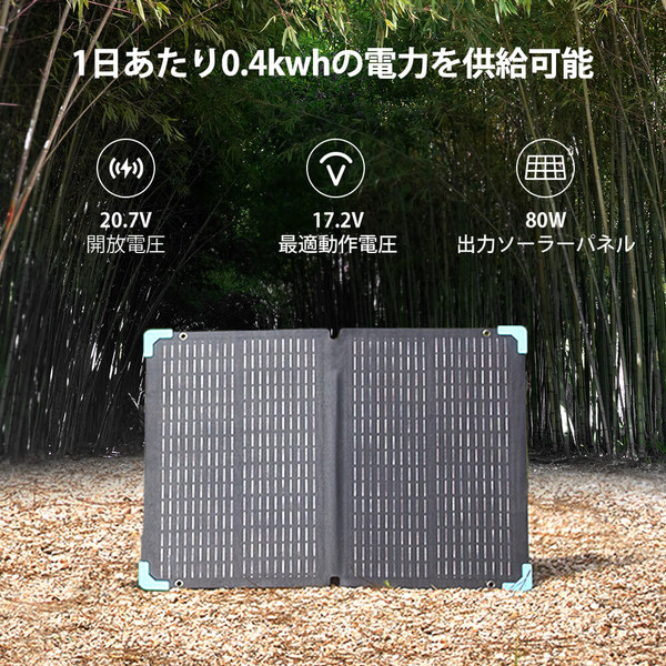 【未開封】折り畳み　ソーラーパネル 80W E.FLEXシリーズRENOGY