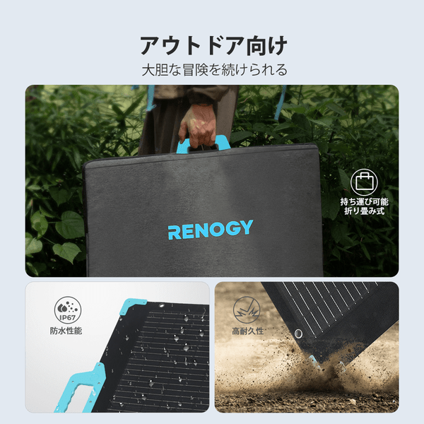 折り畳みポータブルソーラーパネル 220W E.FLEXシリーズ | RENOGY