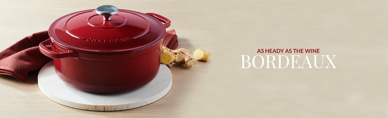 Chasseur Low Round Casserole 30cm/2.5L Federation Red