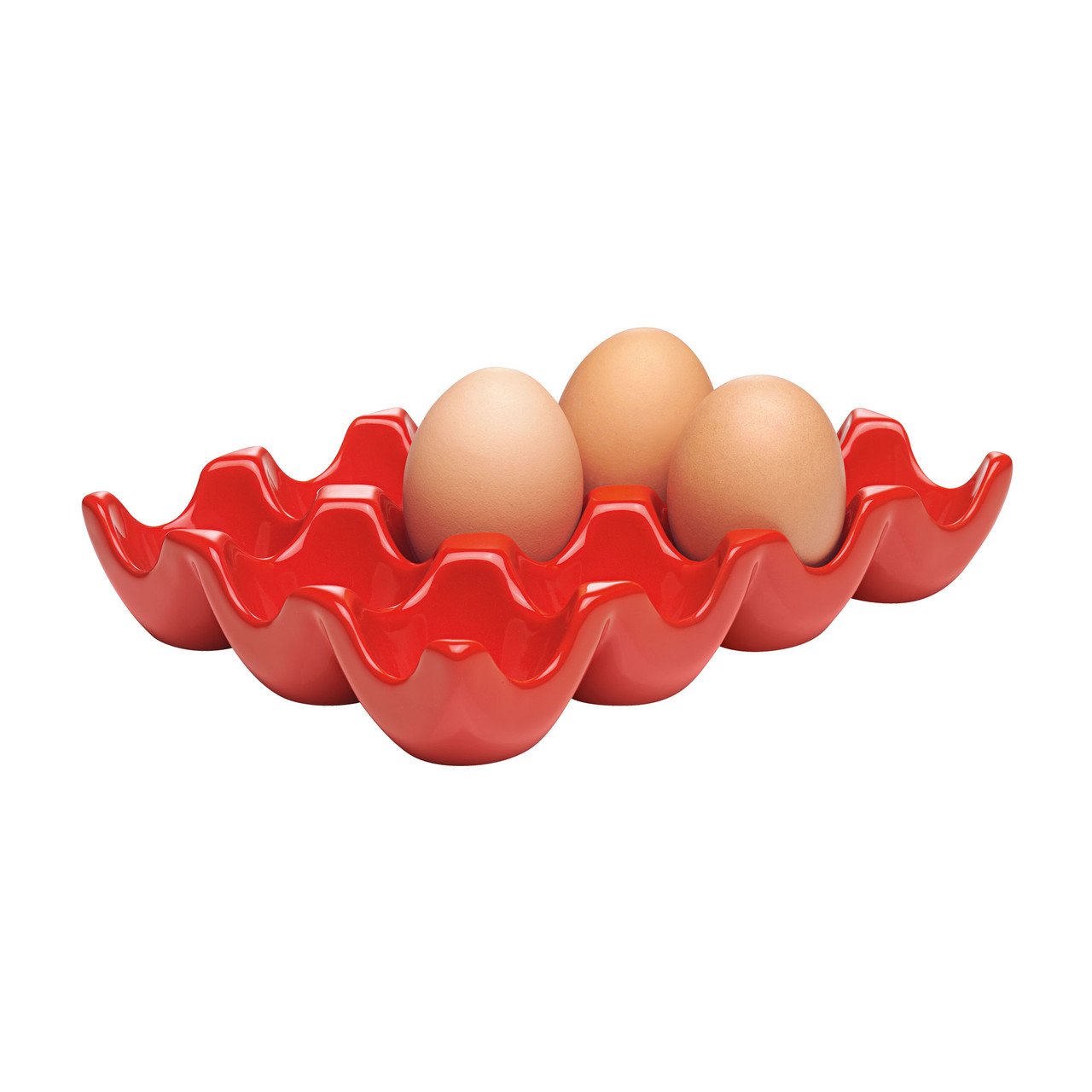 Egg Tray Dozen Red