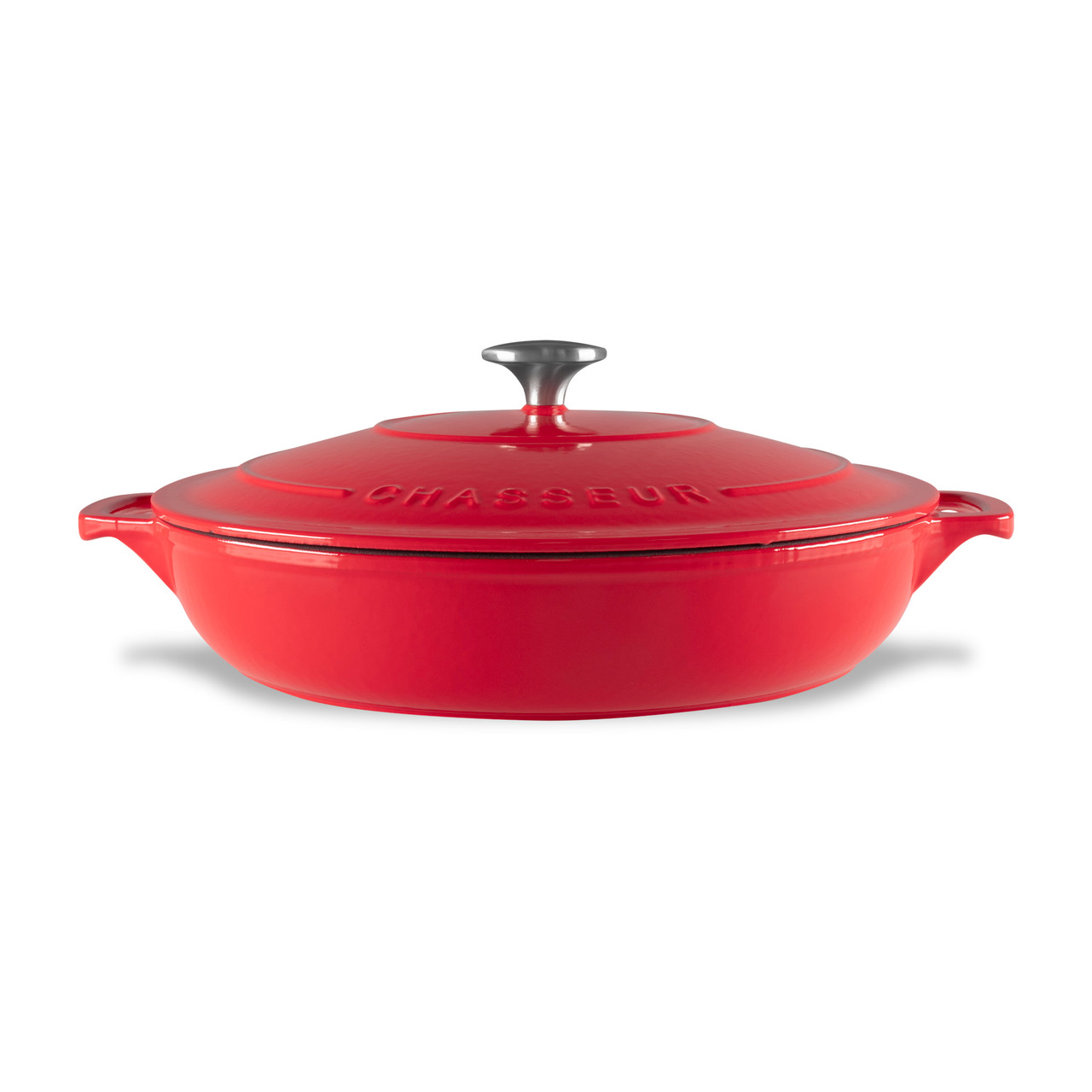 Low Round Casserole 30cm 2.5L Federation Red Chasseur Australia