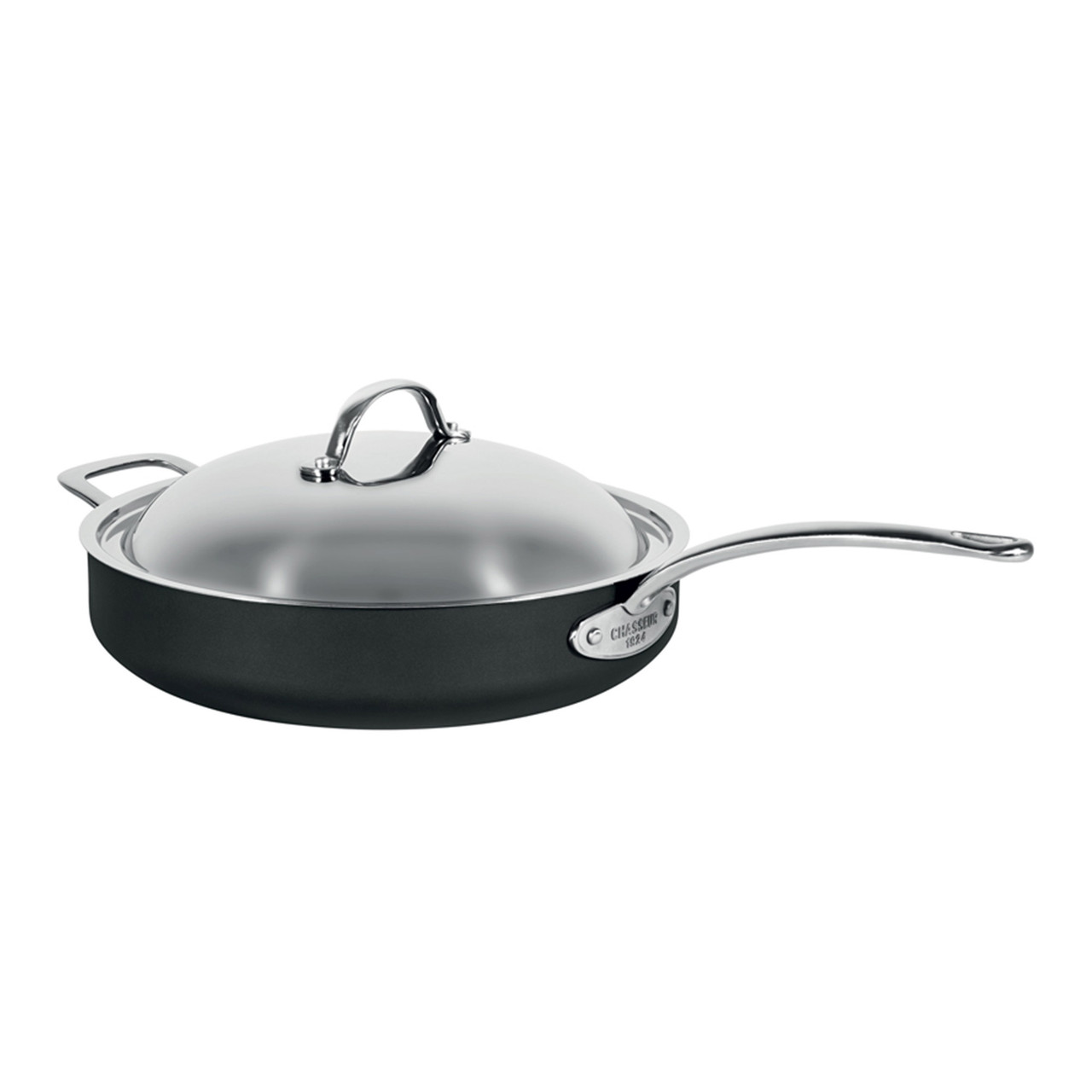 Cinq Etoiles 30cm Saute Pan with Lid and Helper Handle - Chasseur