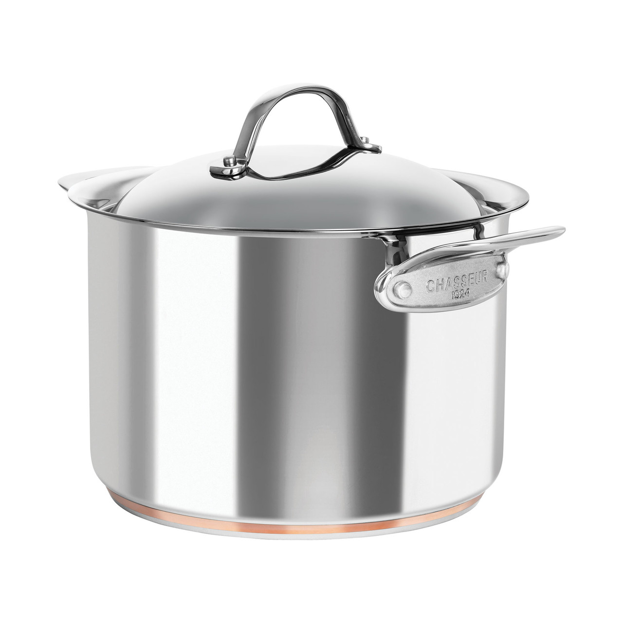 Le Cuivre 24 x 17cm 7.6L Stock Pot with Lid