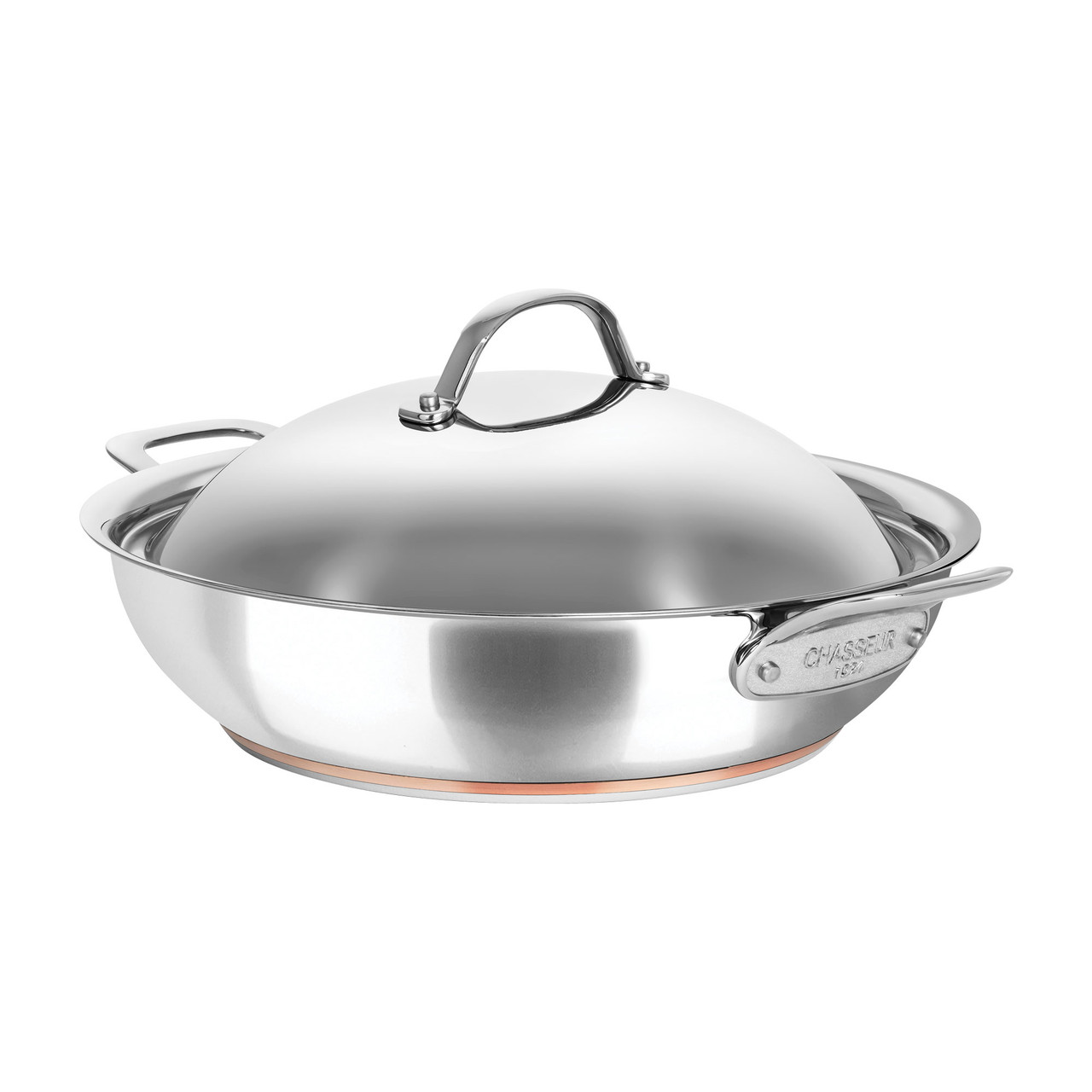 Le Cuivre 32cm 5.6L Chef Pan with 2 Side Handles Chasseur Australia