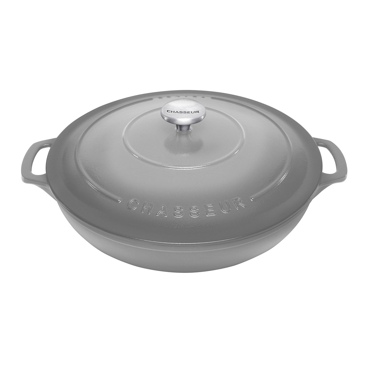 Low Round Casserole 30cm 2.5 Celestial Grey Chasseur Australia