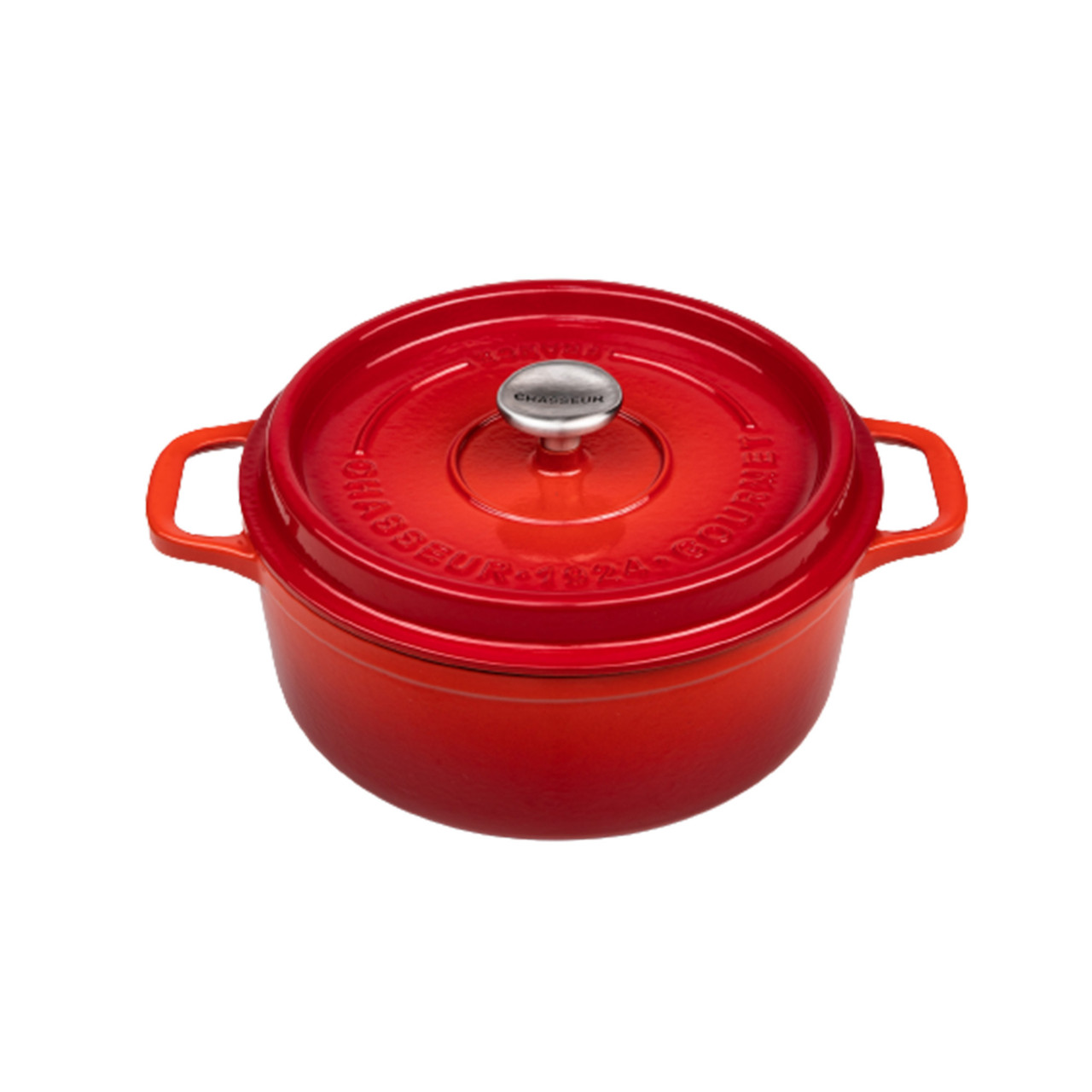 Gourmet Round French Oven 28cm 6.1 Litre Cast Iron Crimson