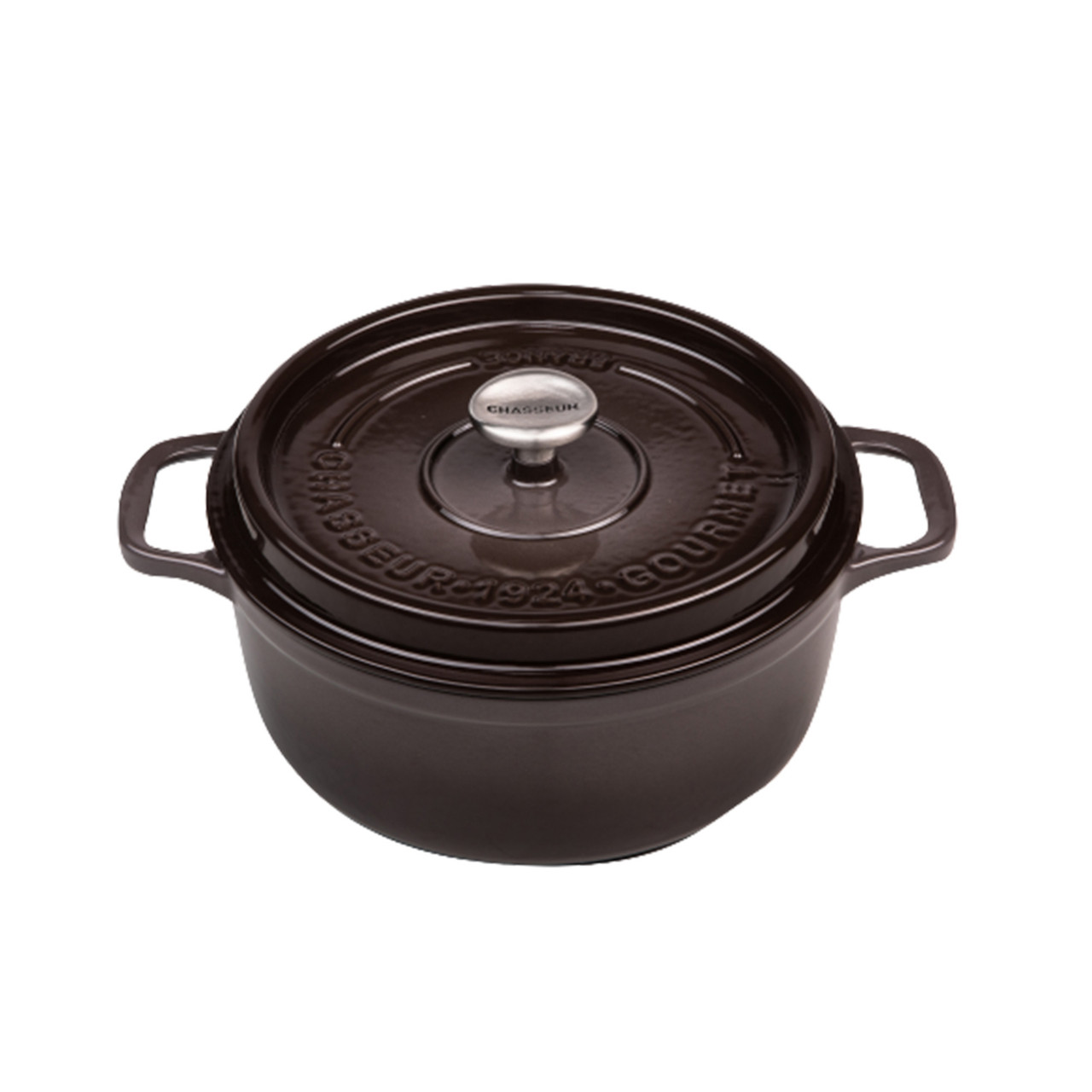 Gourmet Round French Oven 28cm 6.1 Litre Cast Iron Storm Grey