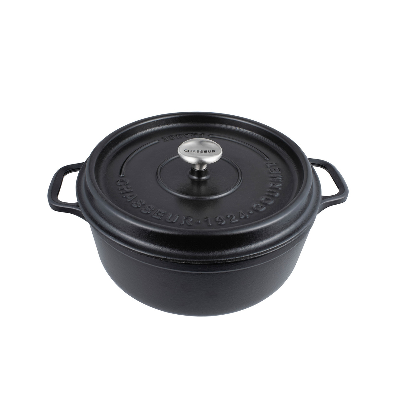 Gourmet Round French Oven 24cm 4 Litre Satin Black