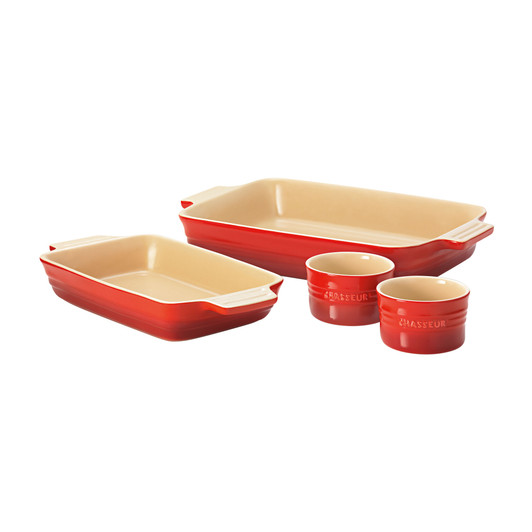 4 Piece Baking Set - Red