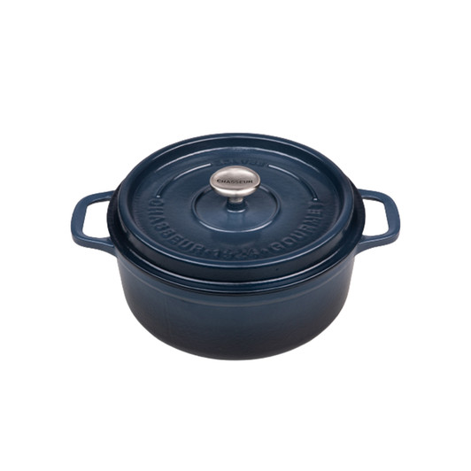 Gourmet Round French Oven 28cm 6.1 Litre Cast Iron Midnight Blue