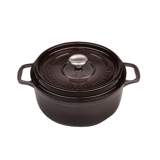 Gourmet Round French Oven 28cm/6.1 Litre, Cast Iron, Storm Grey