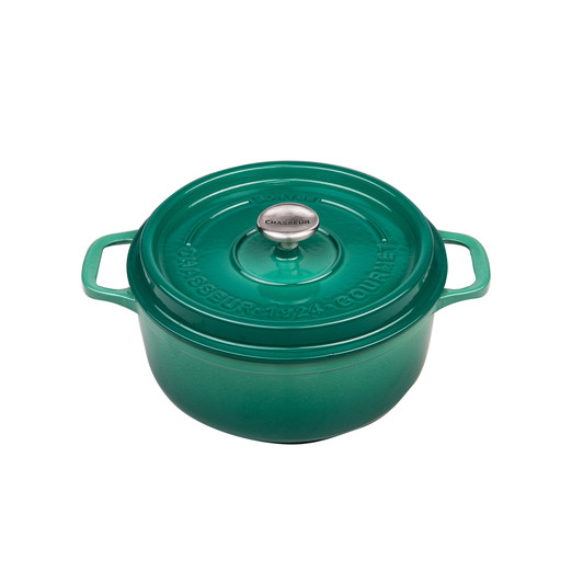 Gourmet Round French Oven 28cm 6.1 Litre Cast Iron Jade