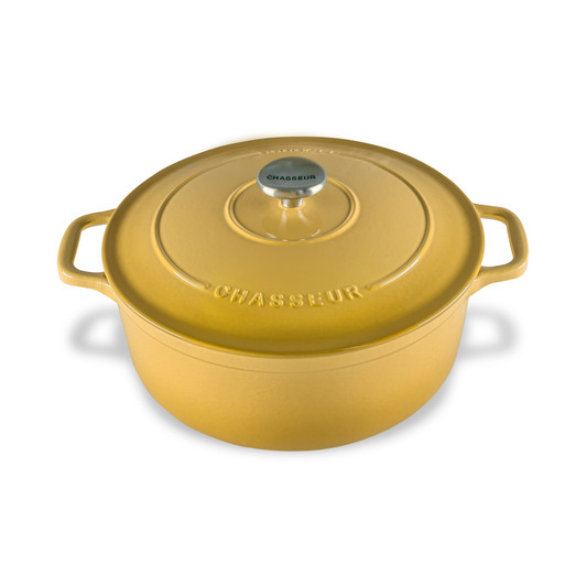 Round French Oven Lemon Yellow Chasseur Australia