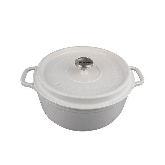 Gourmet Round French Oven 24cm 4 Litre Crisp White Chasseur