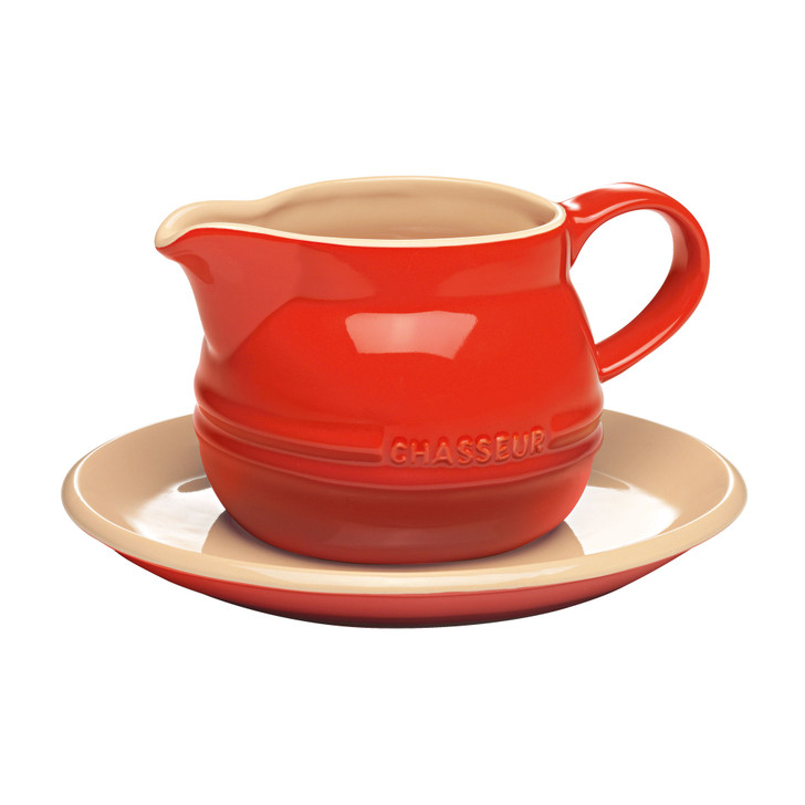 Gravy Boat 450ml with Saucer Red